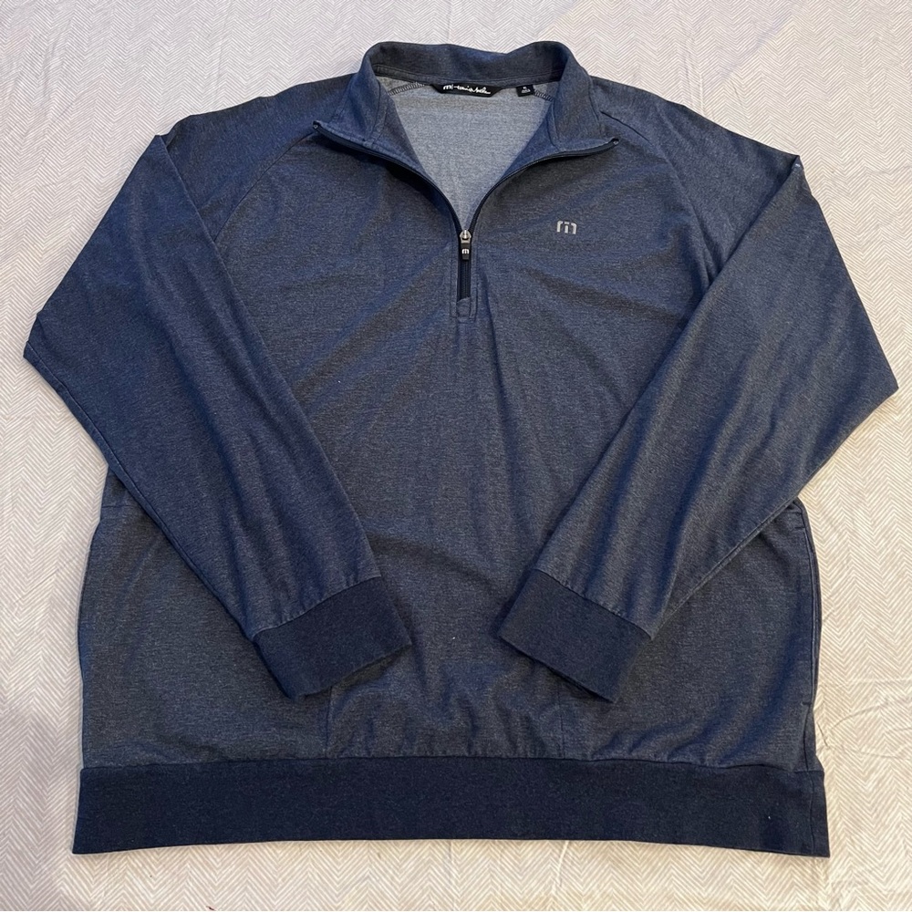 Travis Mathew Zachary Pullover 1/2 Zip Stretch Golf Men’s XL Martis Camp Club